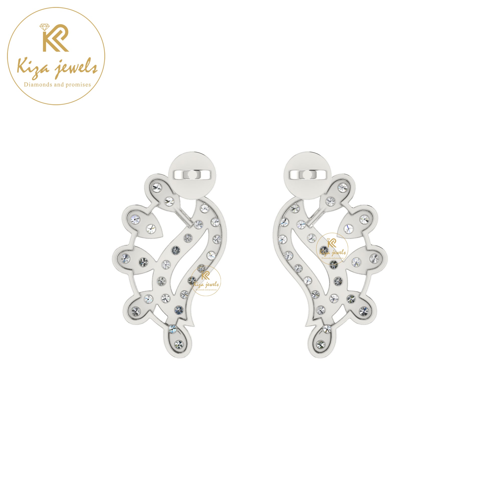 0.35 TDW Round Cut Diamond Women's Stud Earring