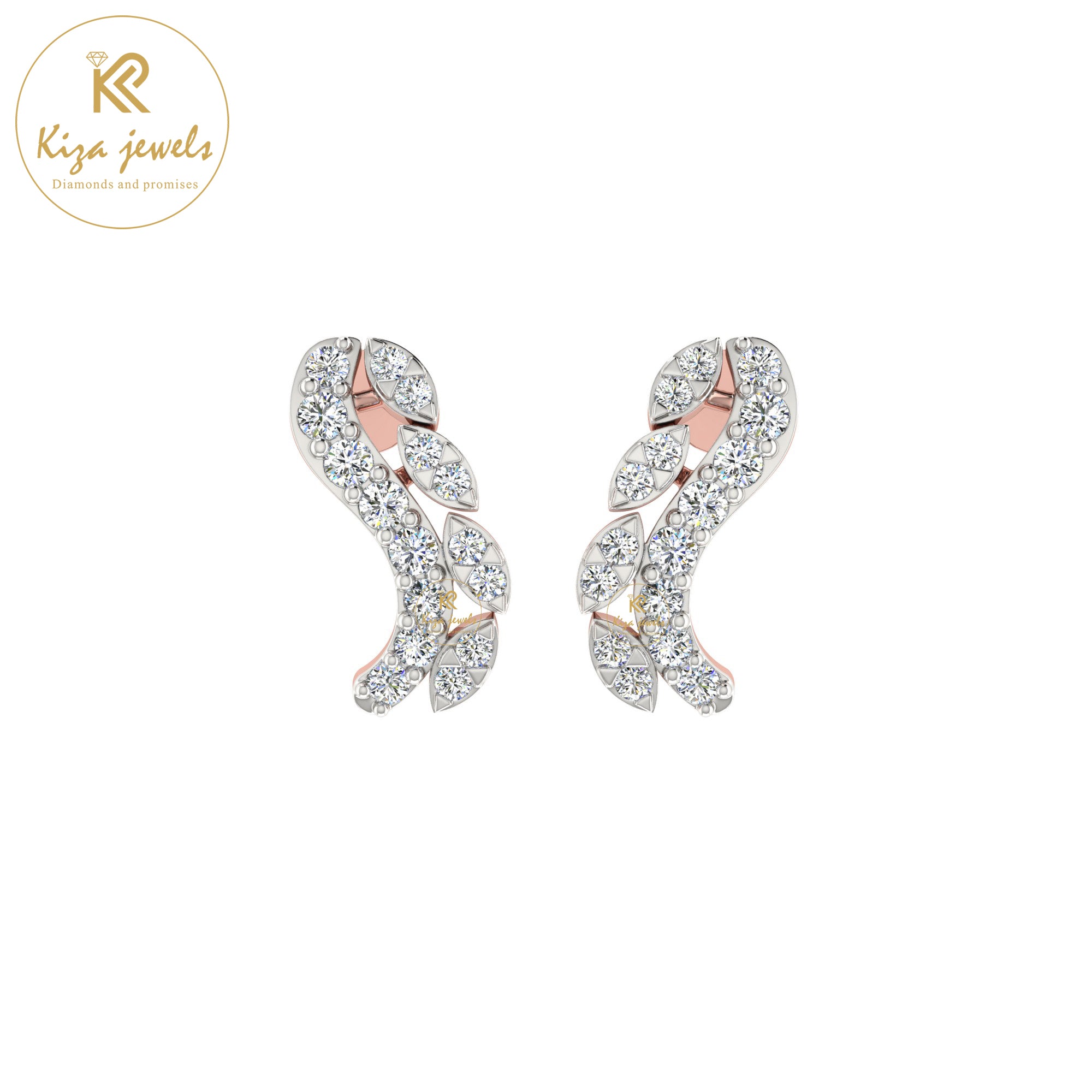 0.31 TDW Round Cut Diamond Women's Stud Earring