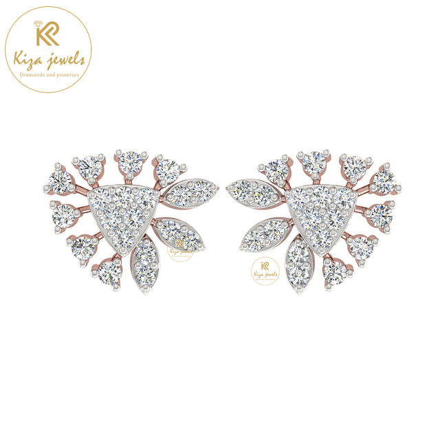 0.38 TDW Round Cut Diamond Women's Stud Earring