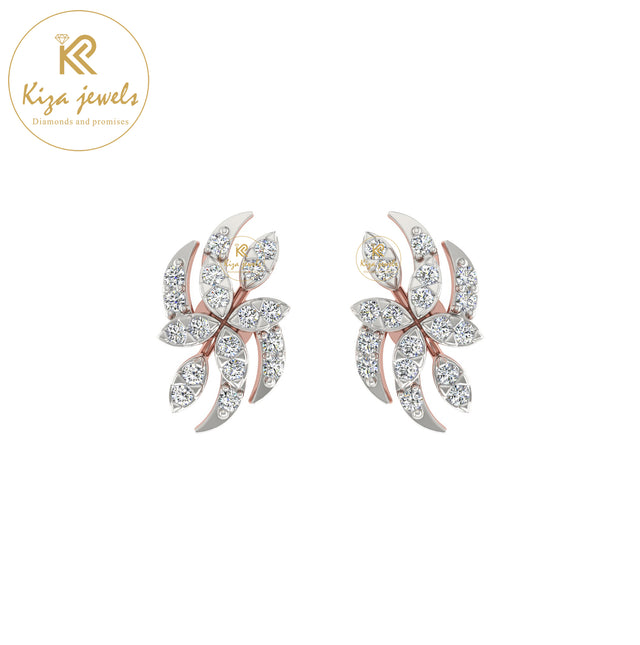 0.23 TDW Round Cut Diamond Womnen's Stud Earring