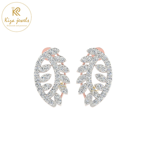 0.53 TDW Round Cut Diamond Womne's Stud Earring