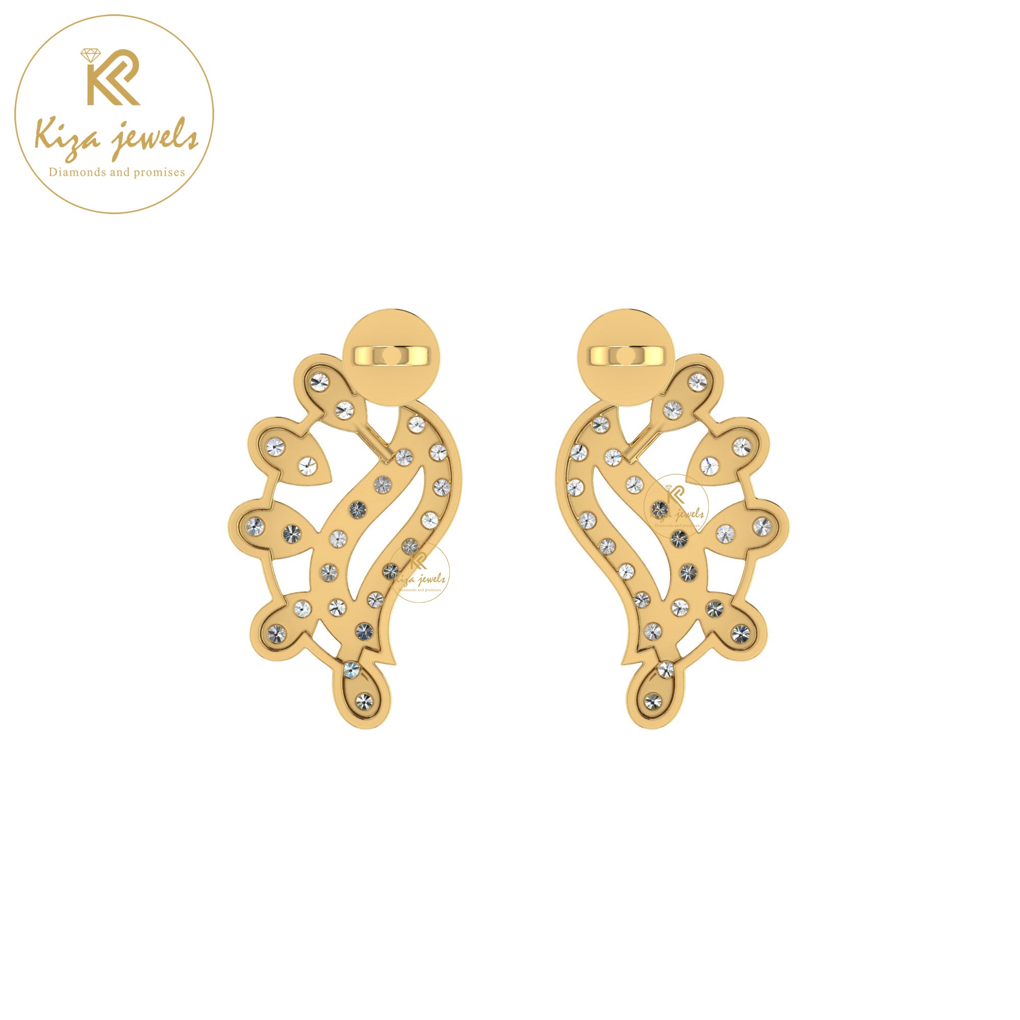 0.35 TDW Round Cut Diamond Women's Stud Earring