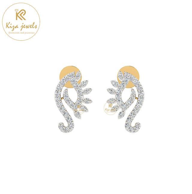 0.53 TDW Round Cut Diamond Women's Stud Earring