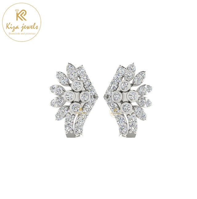 0.36 TDW Round Cut Diamond Women's Stud Earring