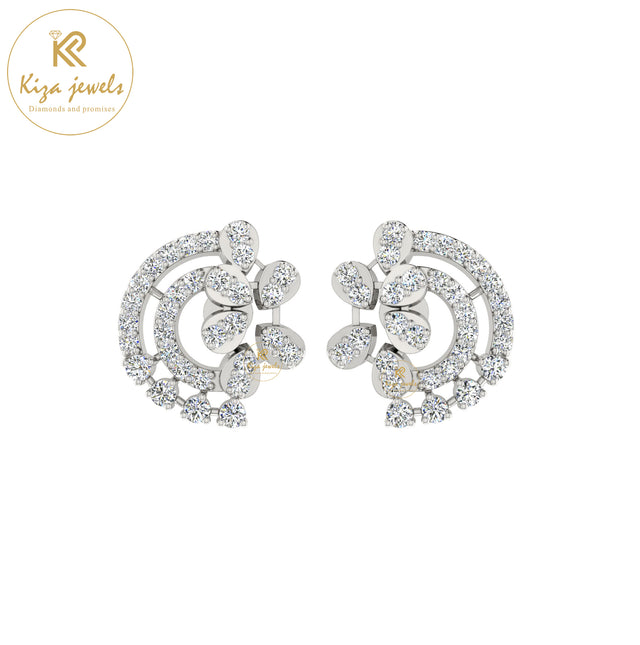 0.70 TDW Round Cut Diamond Women's Stud Earring
