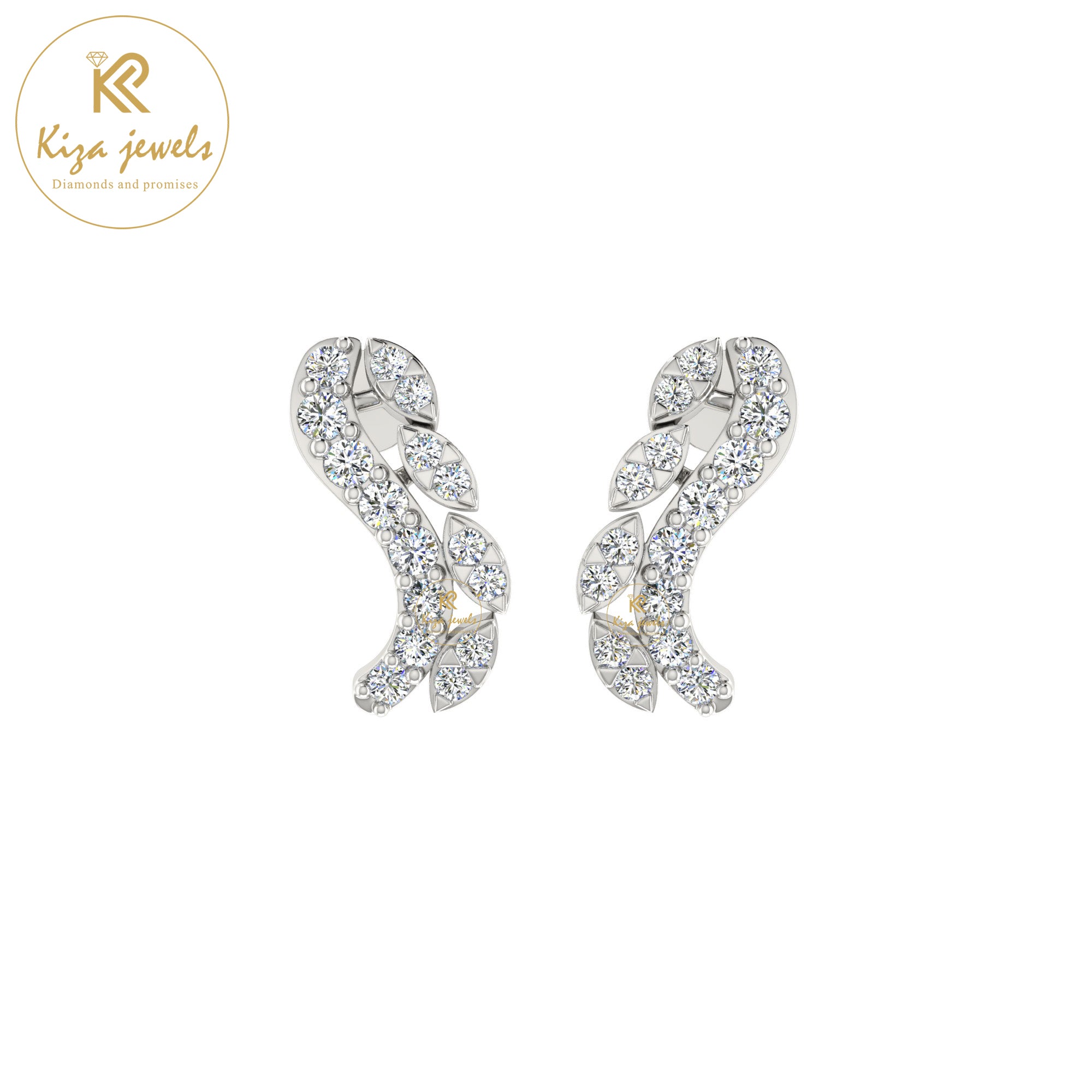 0.31 TDW Round Cut Diamond Women's Stud Earring