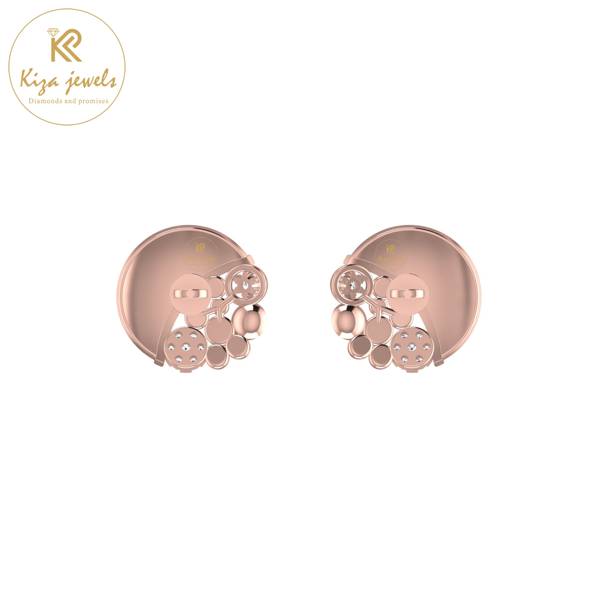 0.15 TDW Round Cut Diamond Women's Stud Earring