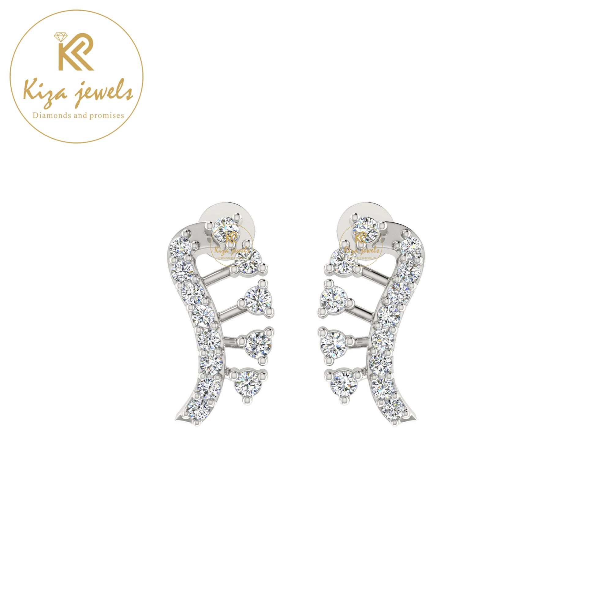 0.26 TDW Round Cut Diamond Women's Stud Earring