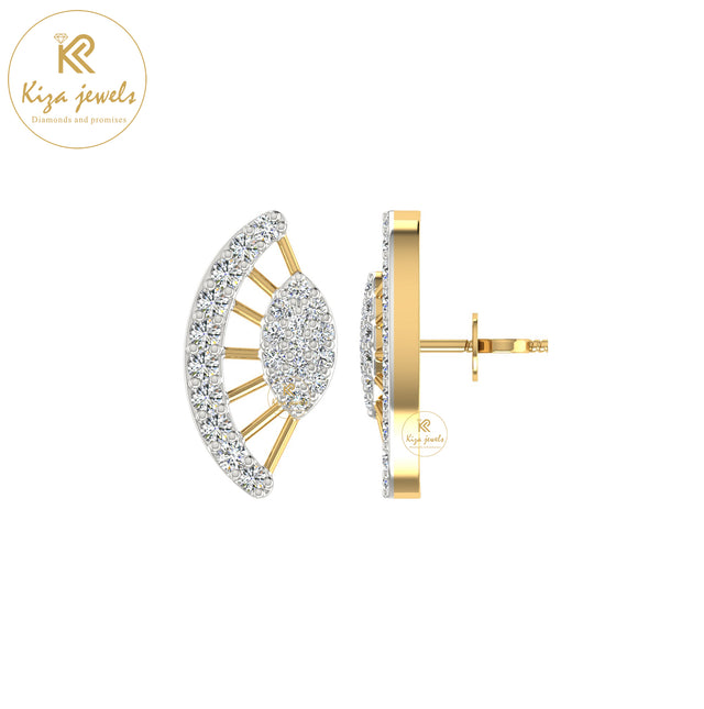 0.36 TDW Round Cut Diamond Women's Stud Earring