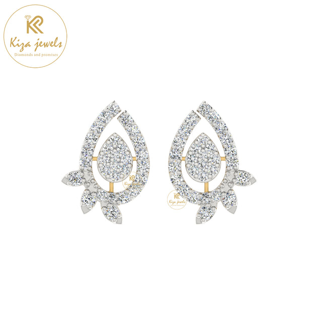 0.52 TDW Round Cut Diamond Women's Stud Earring