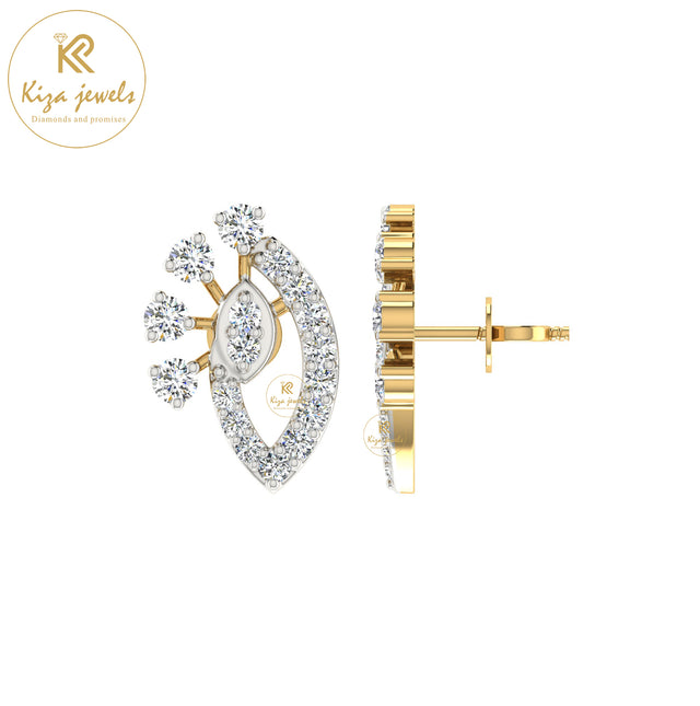 0.45 TDW Round Cut Diamond Women's Stud Earring