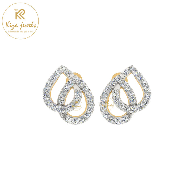 0.48 TDW Round Cut Diamond Women's Stud Earring