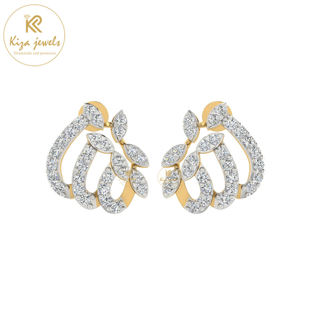 0.42 TDW Round Cut Diamond Women's Stud Earring