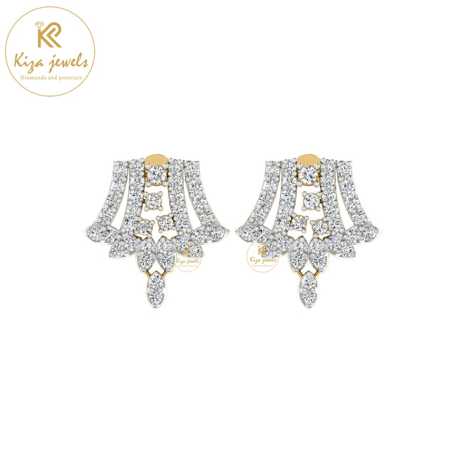 0.95 TDW Round Cut Diamond Women's Stud Earring