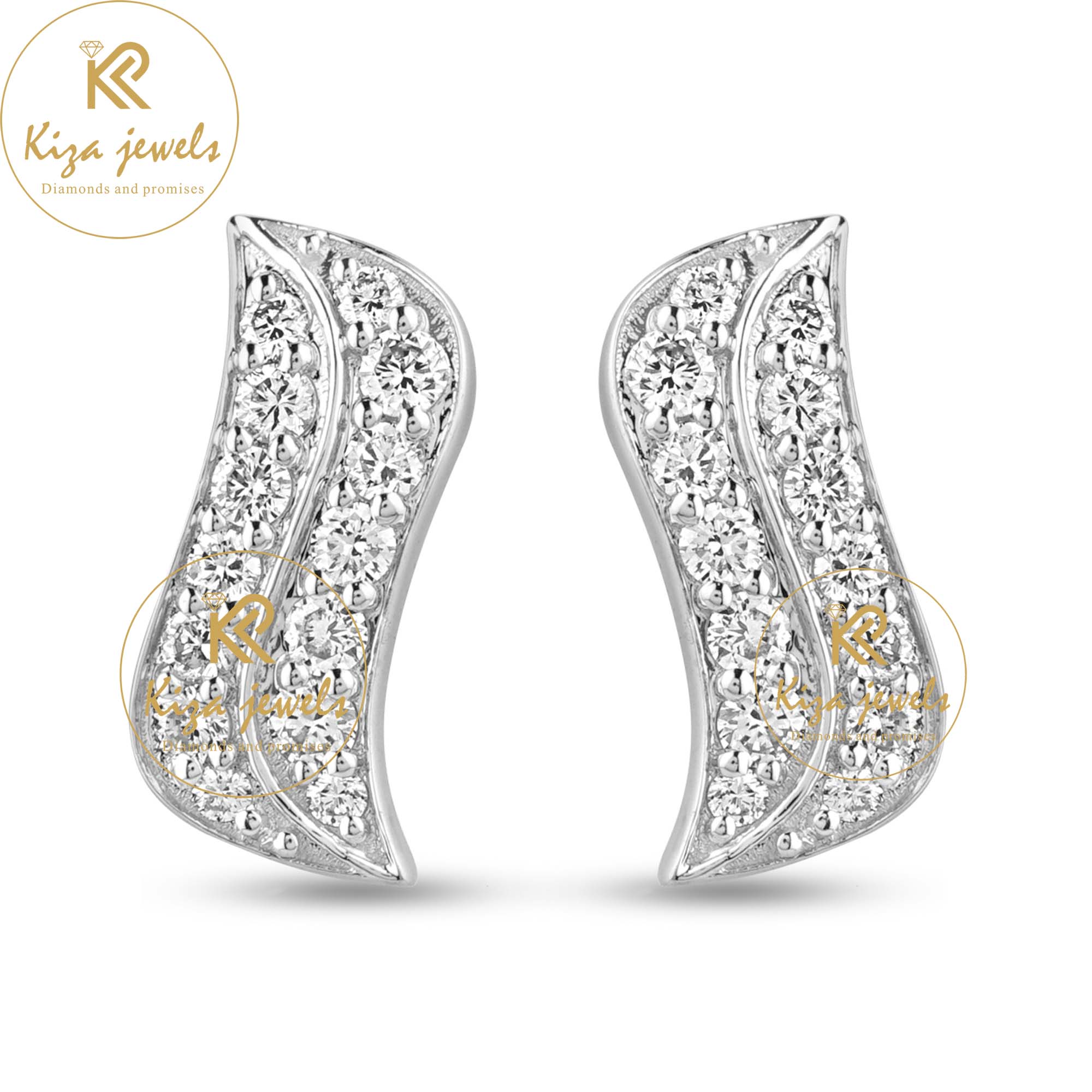 0.31 TDW Round Cut Diamond Stud Earring