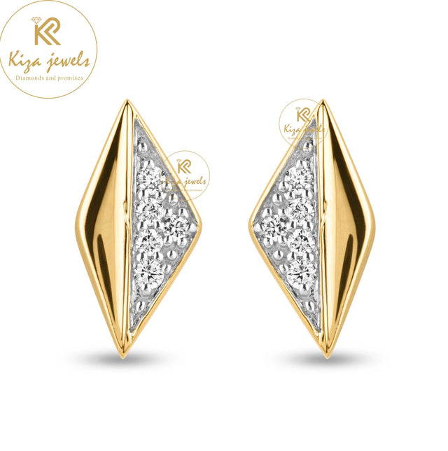 0.104 TDW Round Cut Diamond Stud Earring