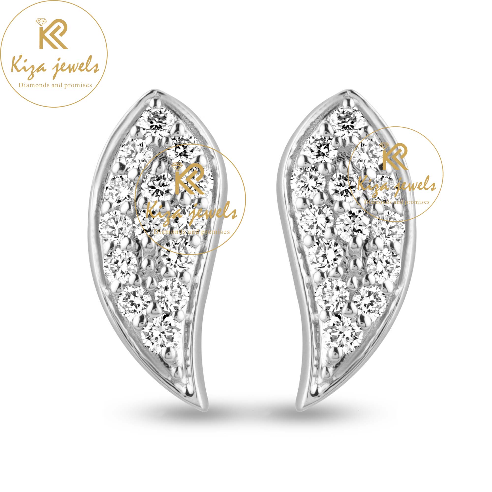 0.258 TDW Round Cut Diamond Stud Earring