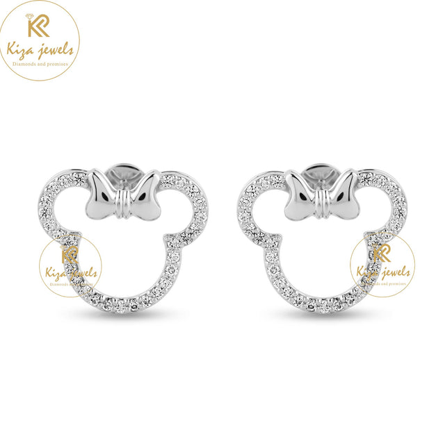 0.638 TDW Round Cut Diamond Stud Earring