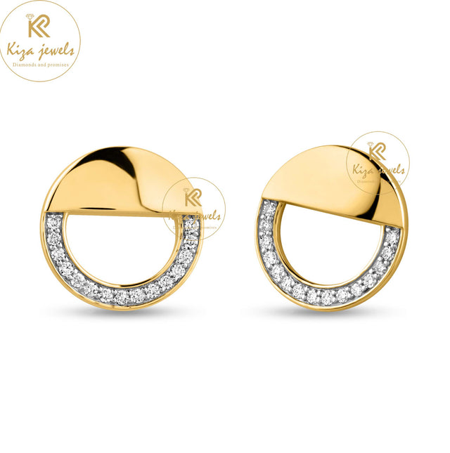 0.30 TDW Round Cut Diamond Stud Earring