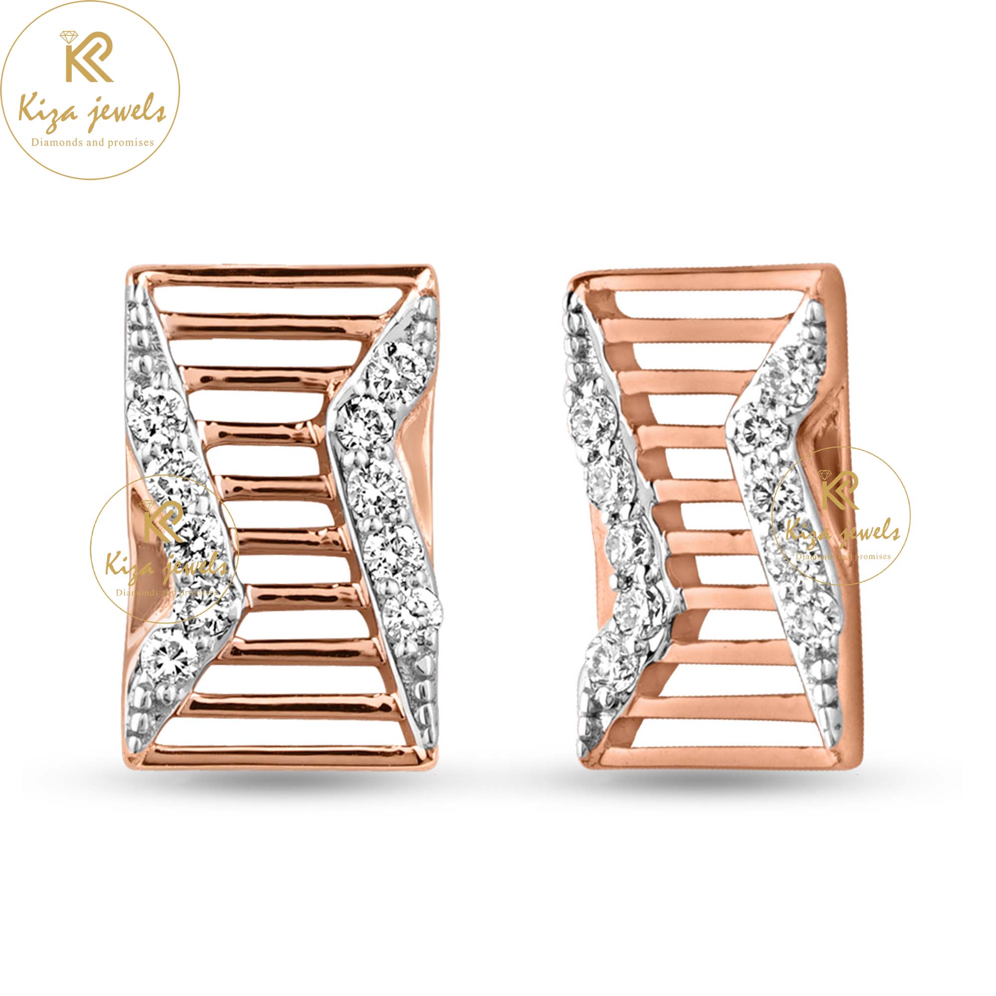 0.15 TDW Round Cut Diamond Stud Earring