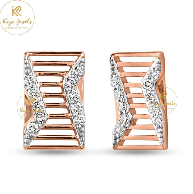 0.15 TDW Round Cut Diamond Stud Earring