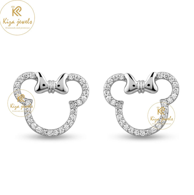 0.638 TDW Round Cut Diamond Stud Earring