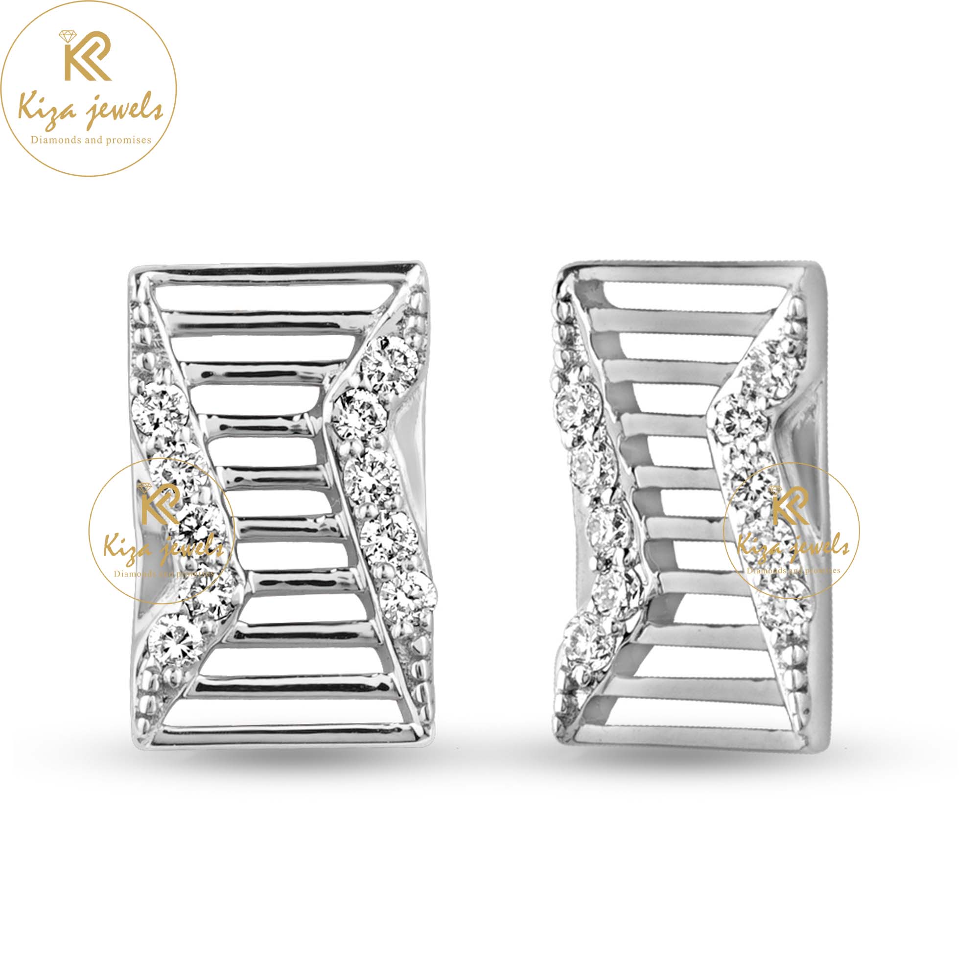 0.15 TDW Round Cut Diamond Stud Earring