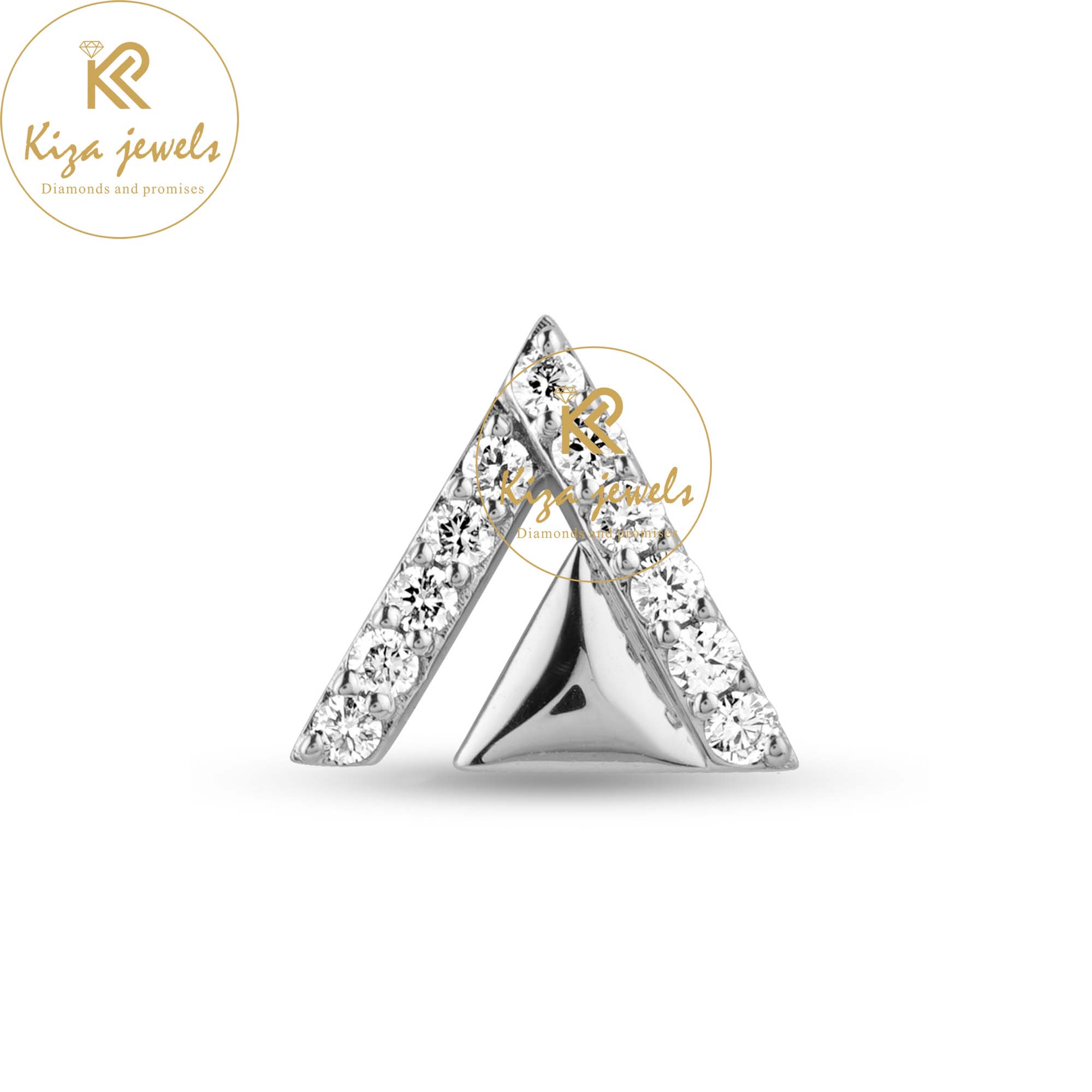 0.266 TDW Round Cut Diamond Stud Earring