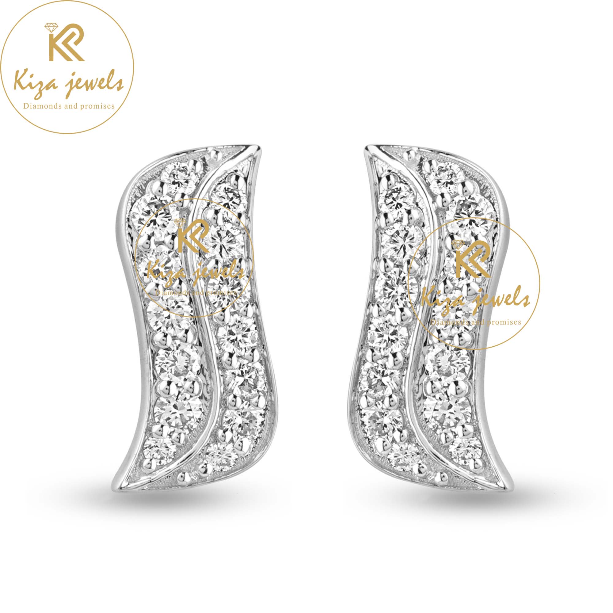 0.31 TDW Round Cut Diamond Stud Earring