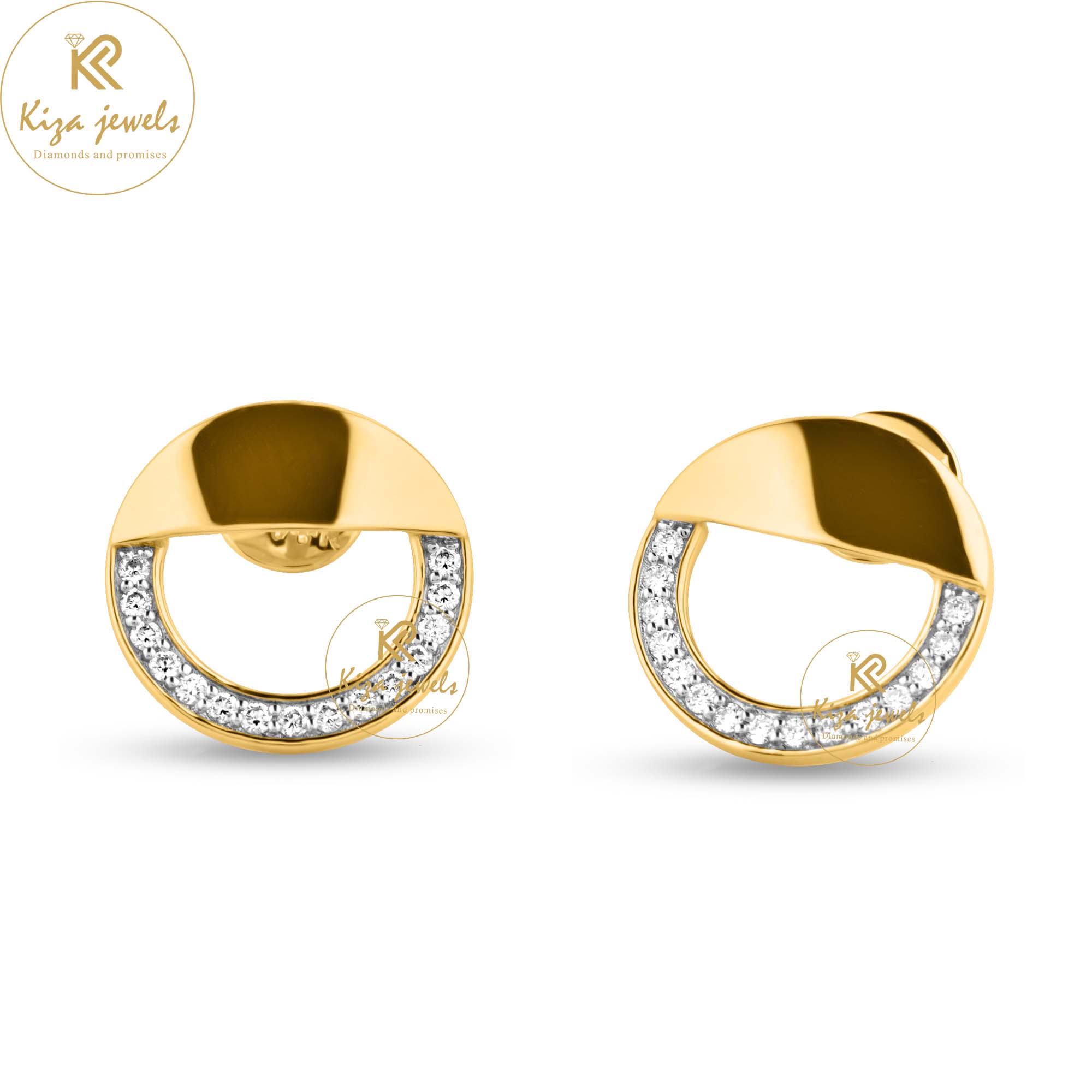 0.30 TDW Round Cut Diamond Stud Earring