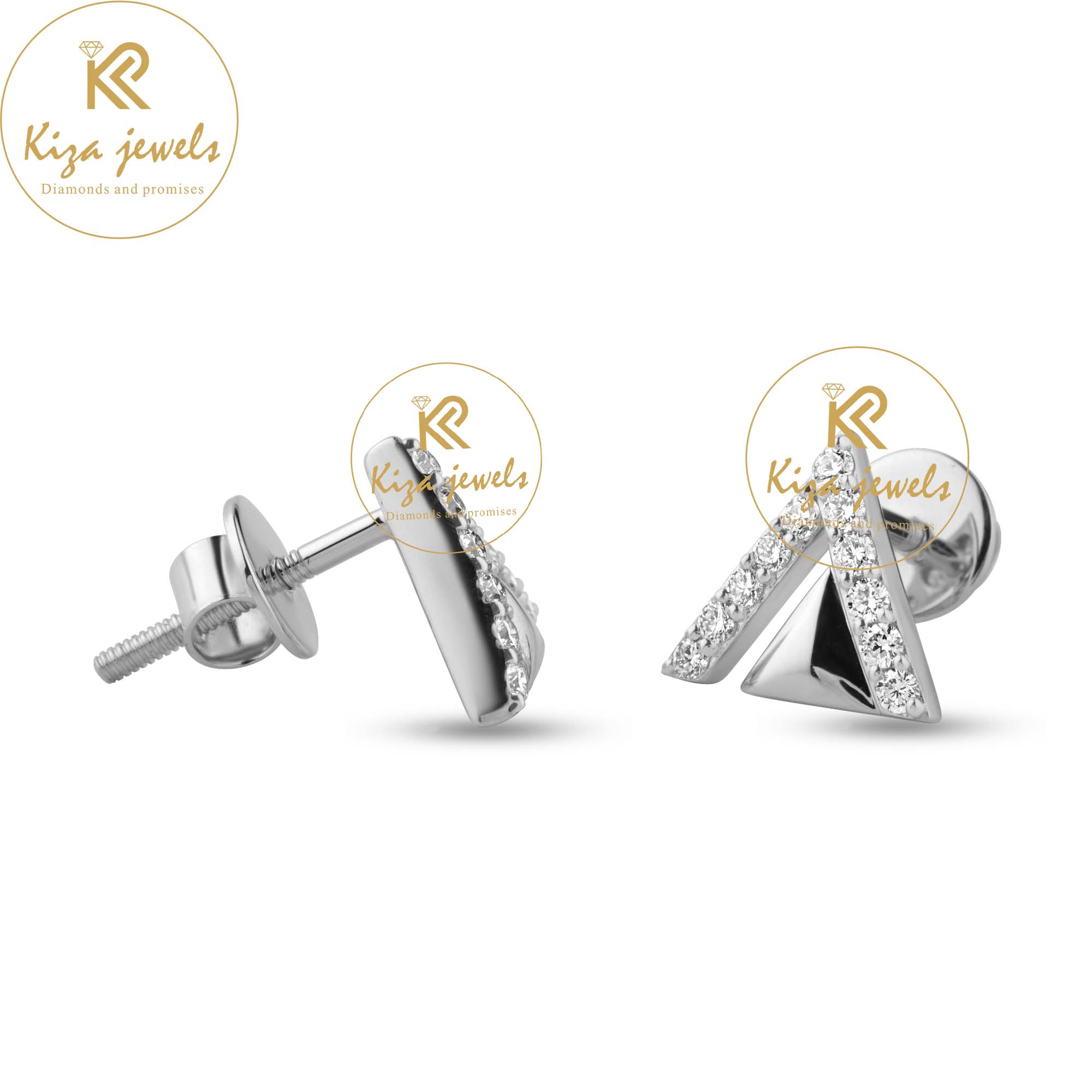 0.266 TDW Round Cut Diamond Stud Earring