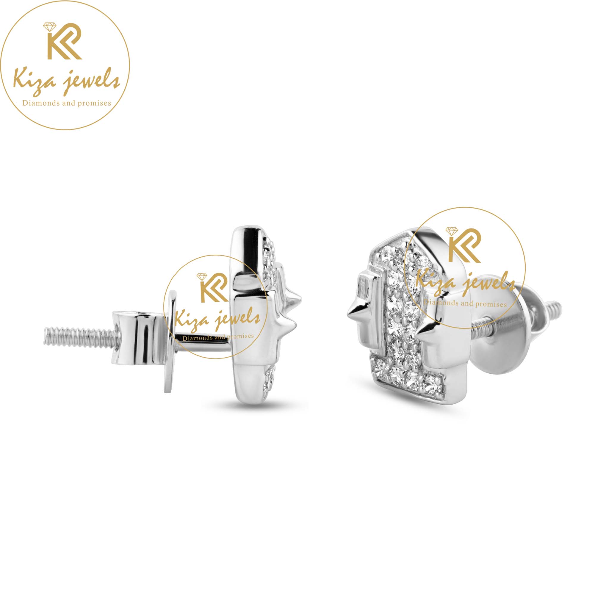 0.30 TDW Round Cut Diamond Stud Earring