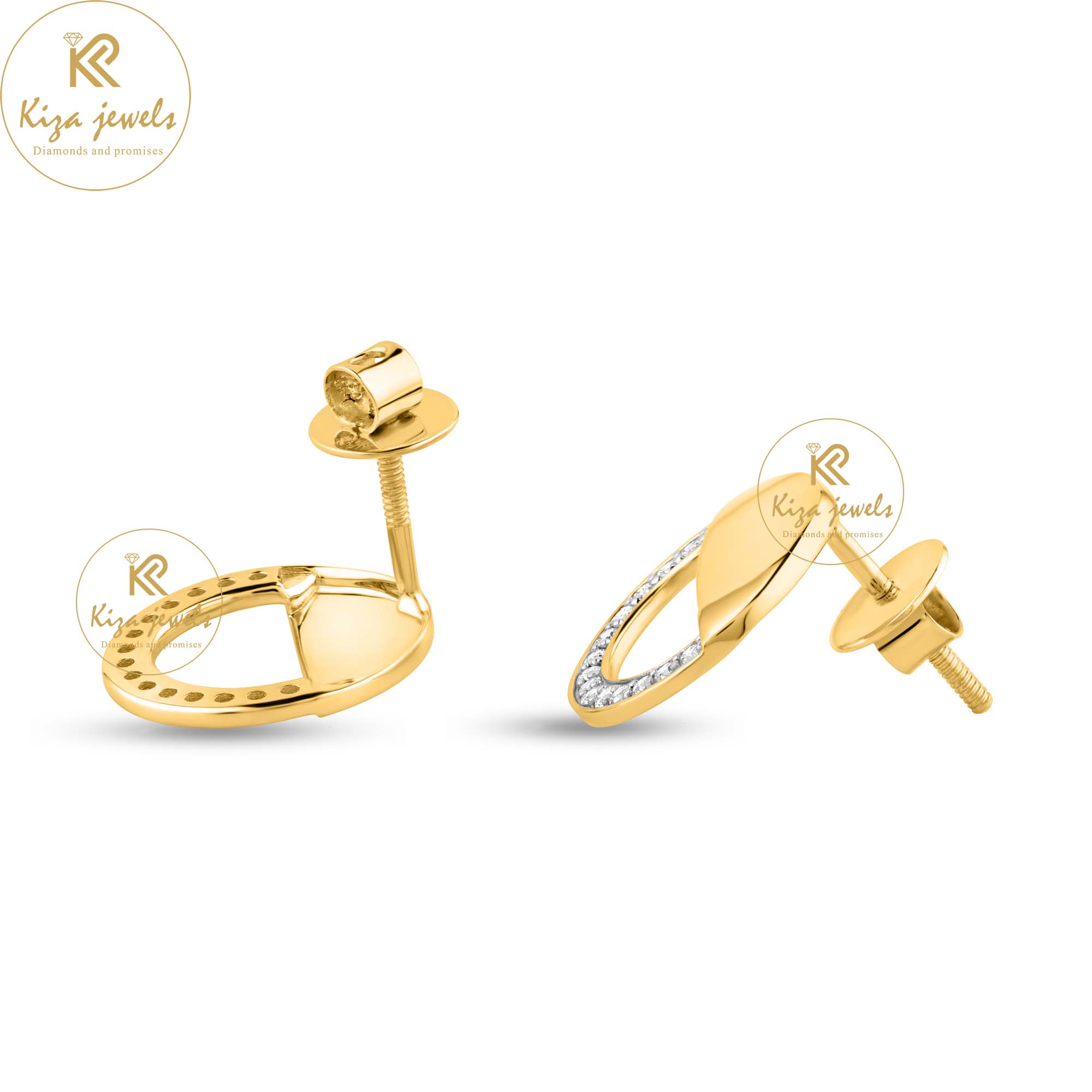 0.30 TDW Round Cut Diamond Stud Earring