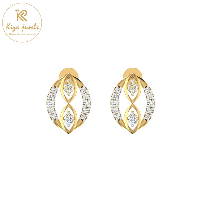 0.17 TDW Round Cut Diamond Women's Stud Earring