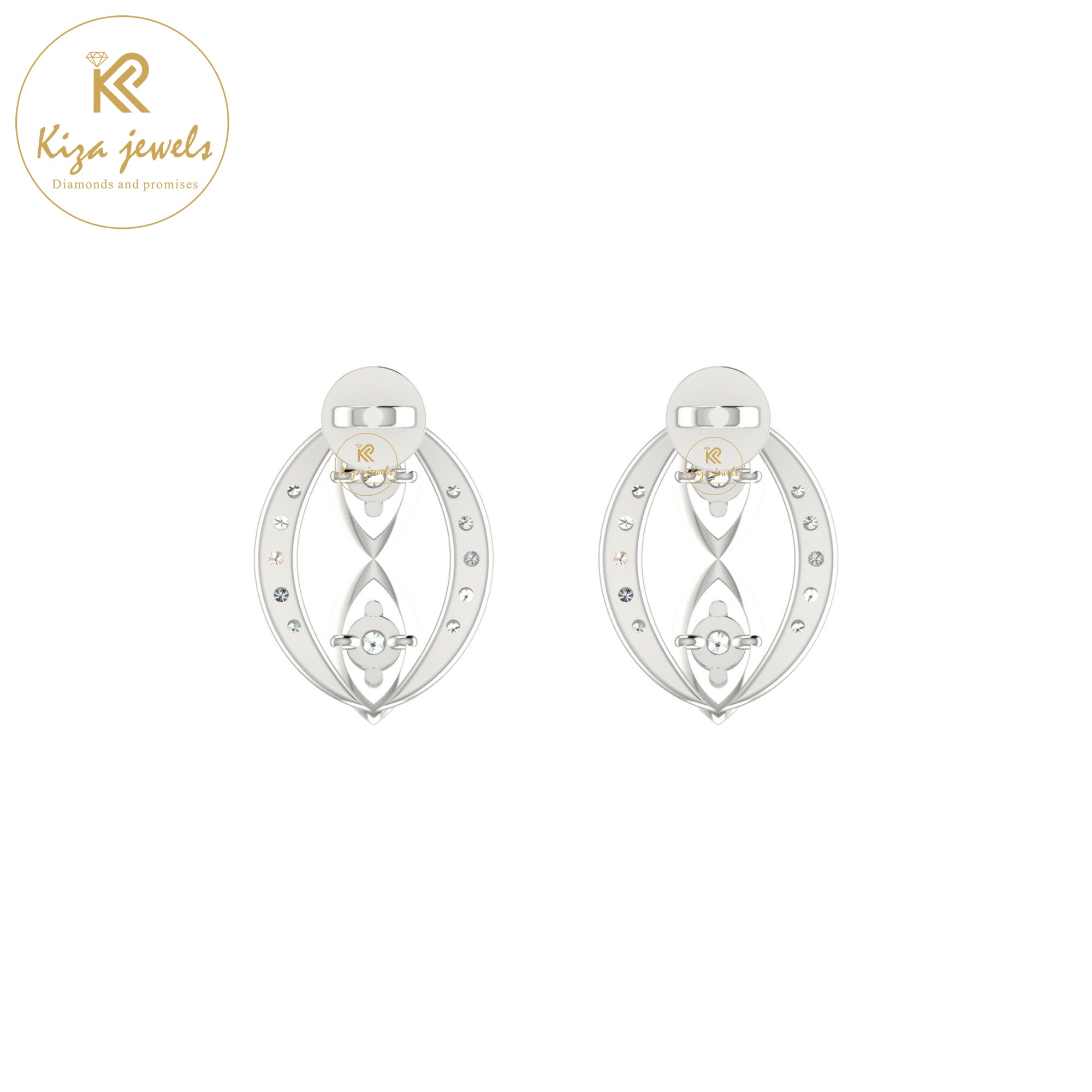 0.17 TDW Round Cut Diamond Women's Stud Earring