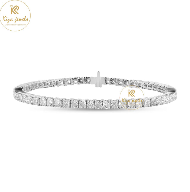 6.60 TDW Cushion Cut Diamond Tennis Bracelet