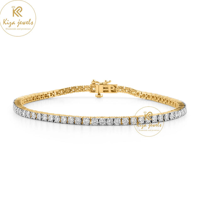 2.01 CT Round Cut Diamond Tennis Bracelet