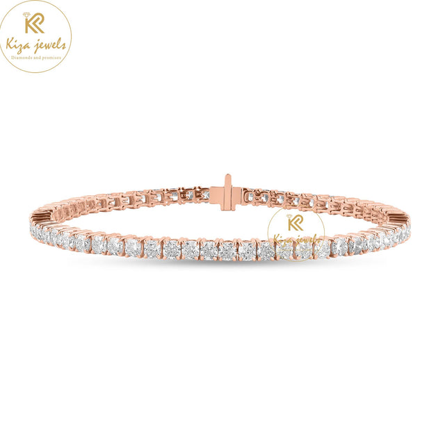 6.60 TDW Cushion Cut Diamond Tennis Bracelet