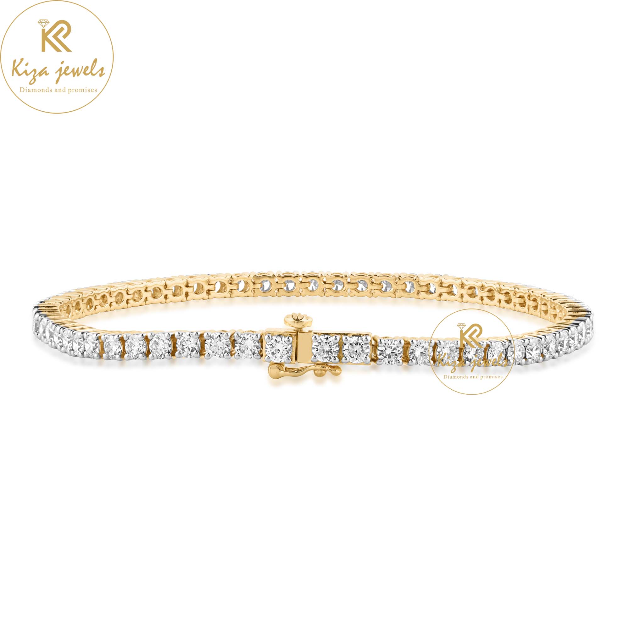 4.00 CT Round Cut Diamond Tennis Bracelet