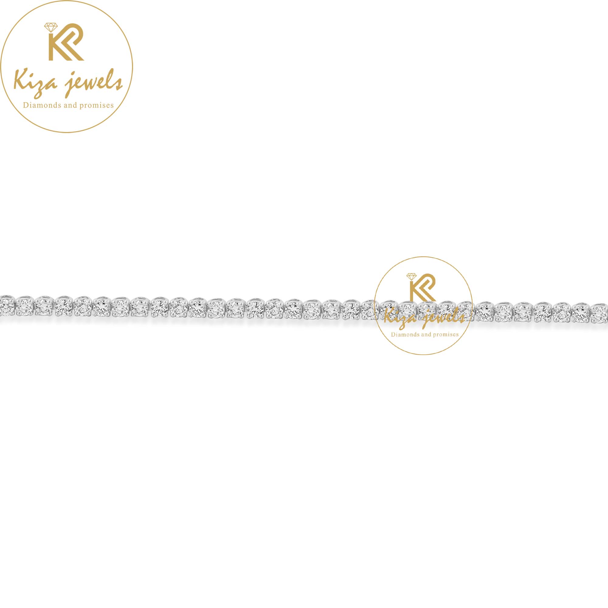 2.84 TDW Round Cut Diamond Tennis Bracelet