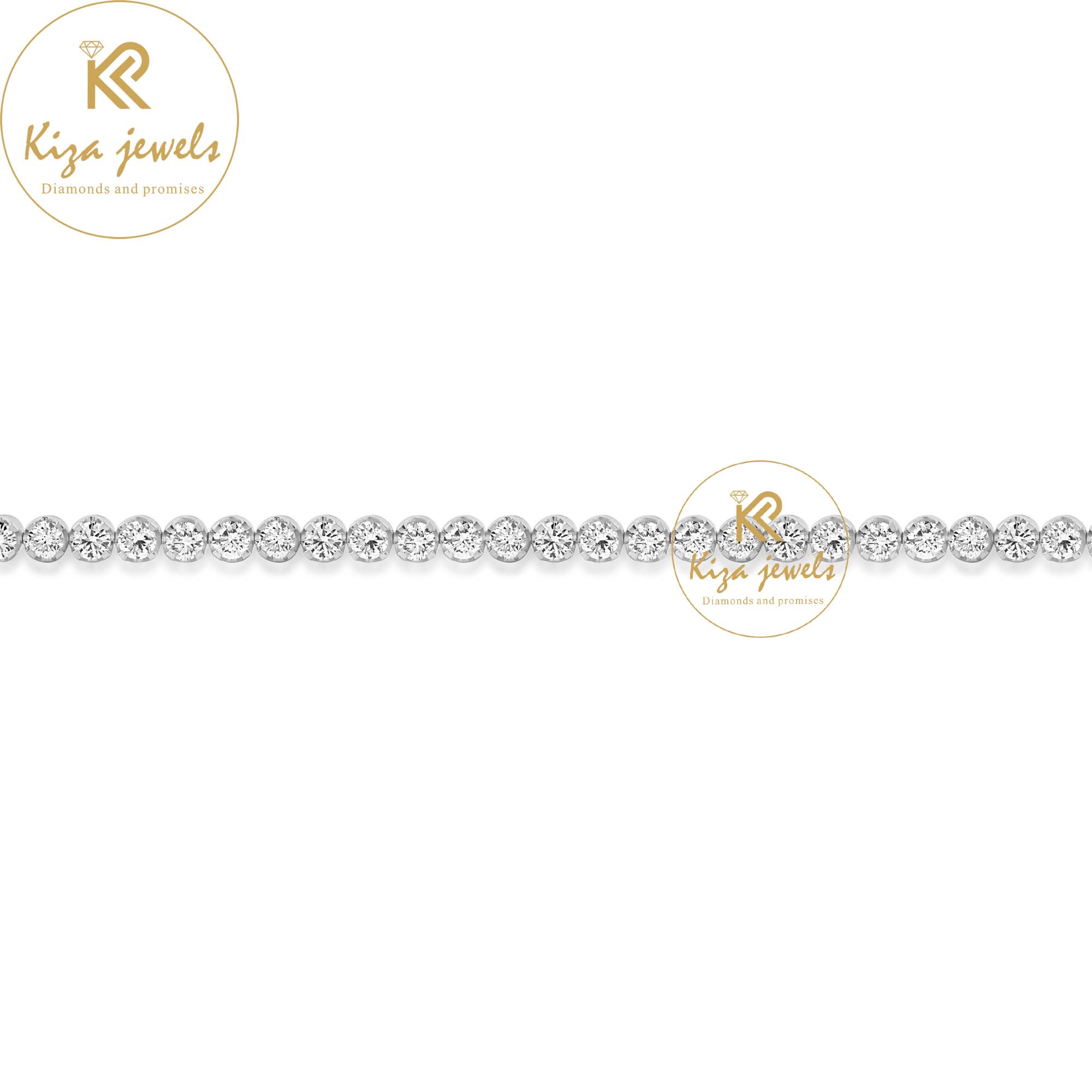 2.915 TDW Round Cut Diamond Tennis Bracelet