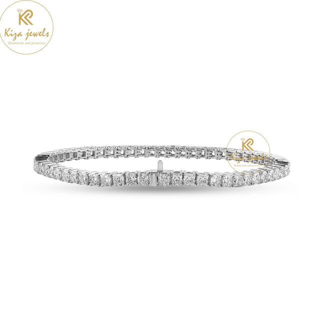 6.60 TDW Cushion Cut Diamond Tennis Bracelet