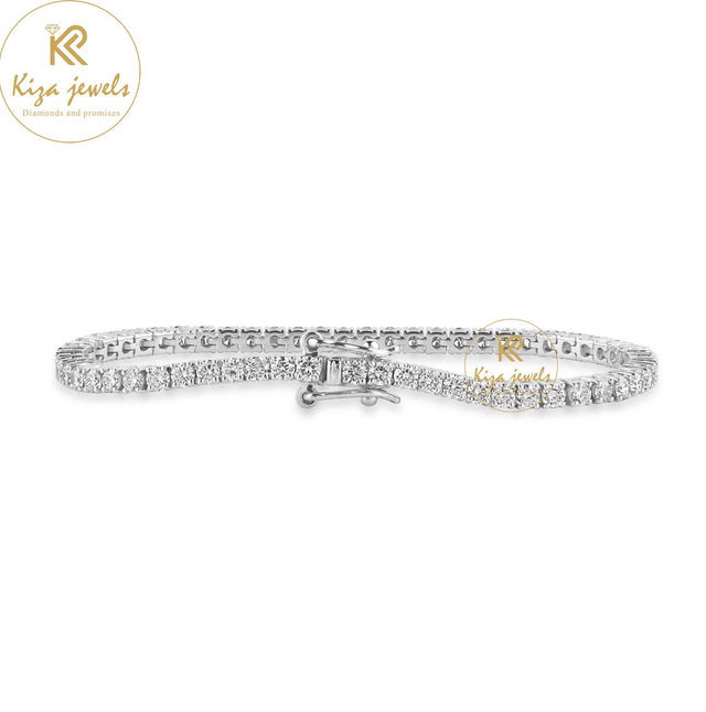 8.84 TDW Round Cut Diamond Tennis Bracelet