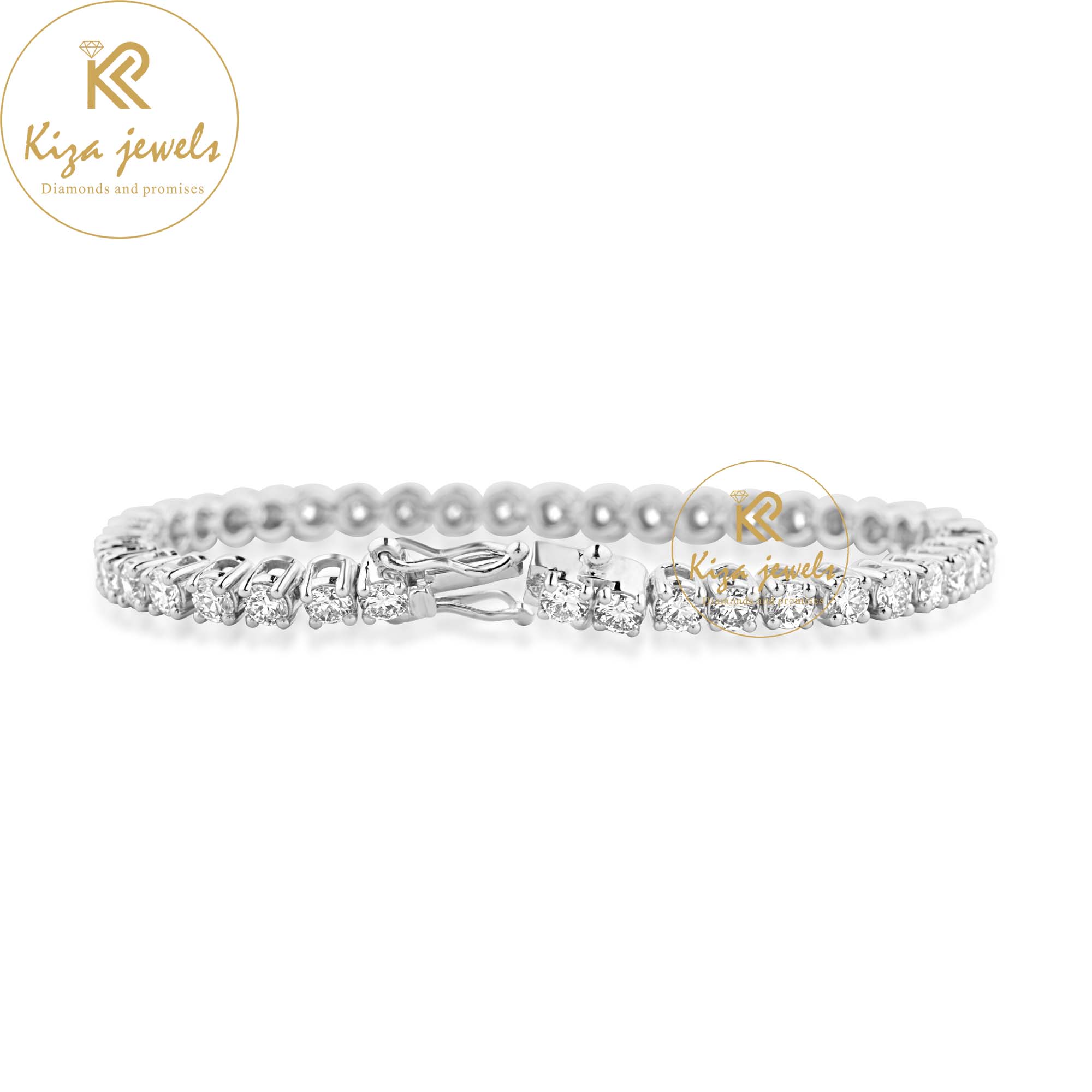 9.14 TDW Round Cut Diamond Tennis Bracelet