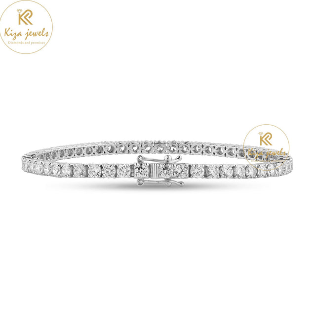 5.20 TDW Round Cut Diamond Bracelet Tennis Bracelet