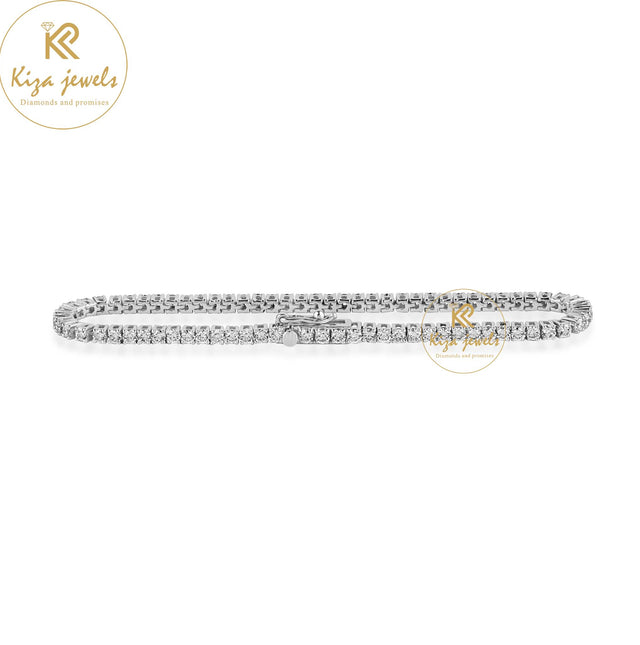 1.94 TDW Round Cut Diamond Tennis Bracelet