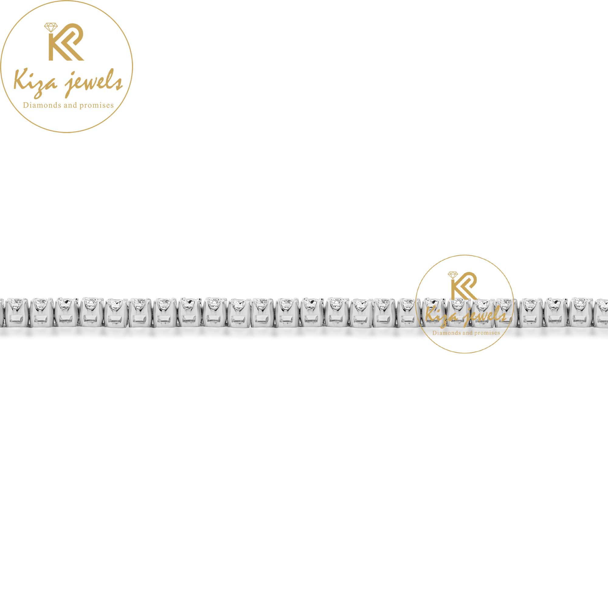 2.915 TDW Round Cut Diamond Tennis Bracelet