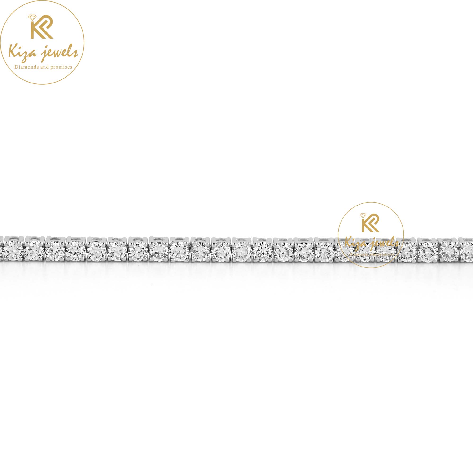 1.82 TDW Round Cut Diamond Tennis Bracelet