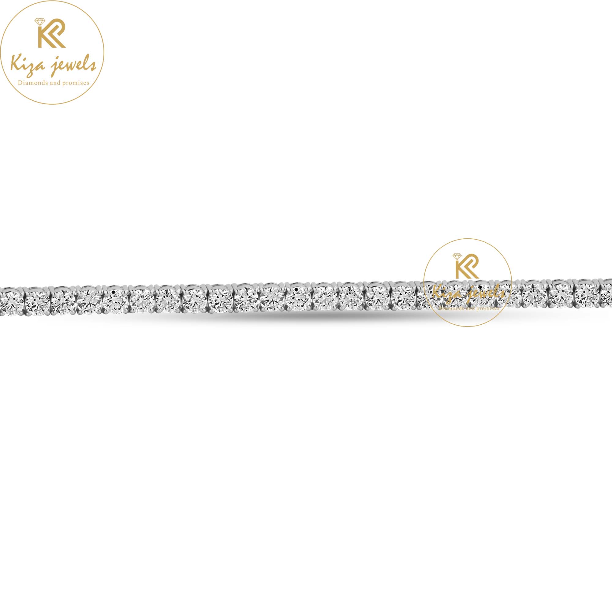 5.20 TDW Round Cut Diamond Bracelet Tennis Bracelet