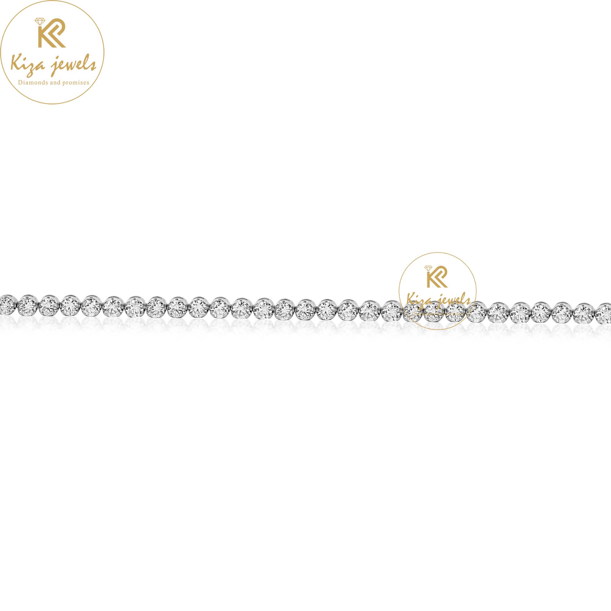 1.90 TDW Round Cut Diamond Tennis Bracelet